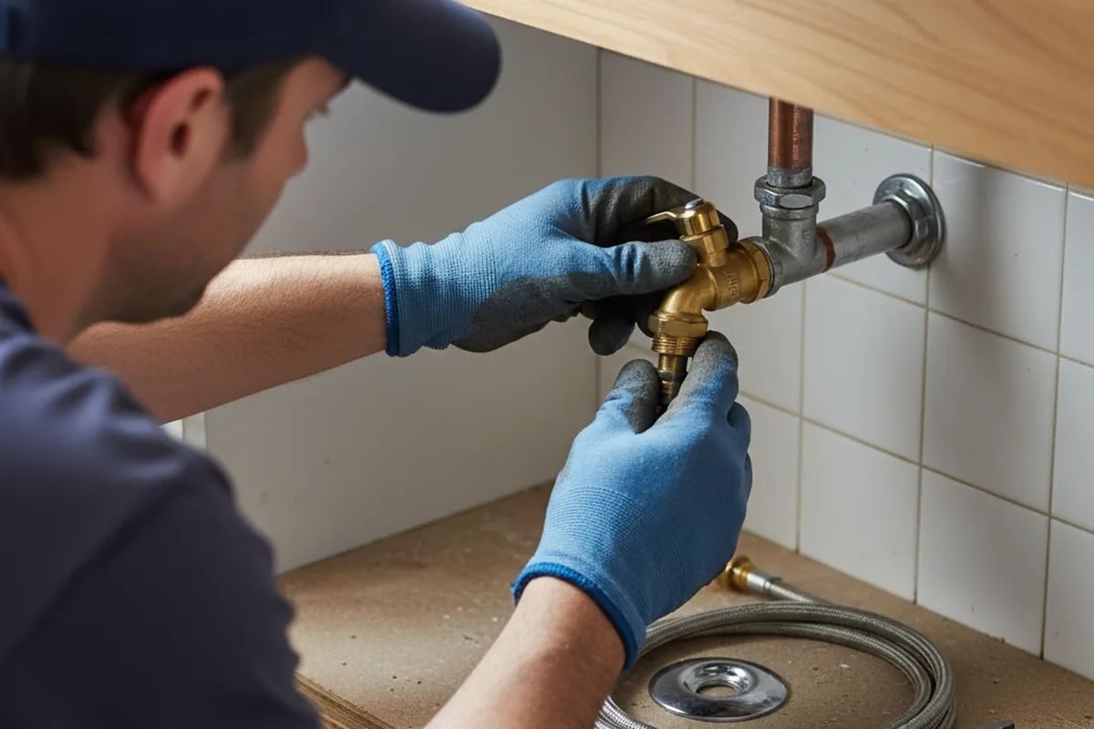Shutoff valve and fitting work during Faucet and Fixture Repair in Inlet Beach